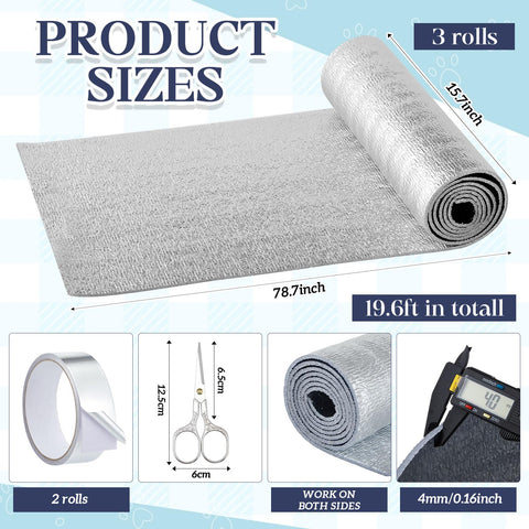 SmoothNovelty aluminum foil insulation roll highlighting heat reflection