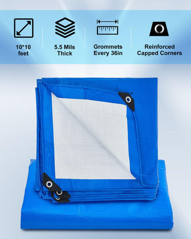 SmoothNovelty large gray tarp shielding equipment from moisture and UV exposure
