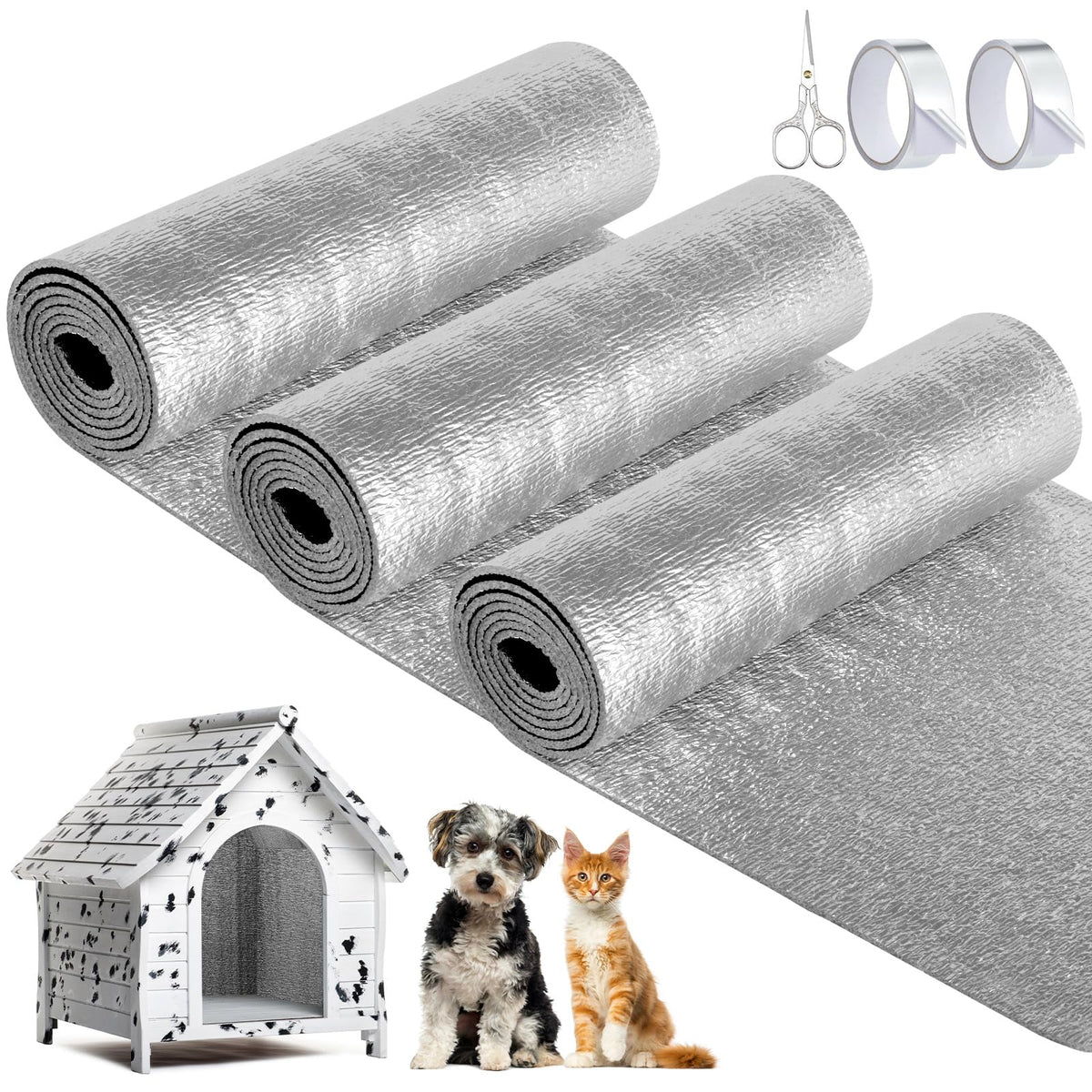 SmoothNovelty pet insulation kit with three rolls for easy DIY installation