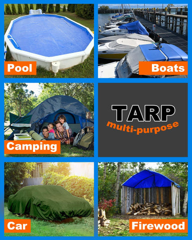 SmoothNovelty multipurpose tarp for camping and RV shelter needs