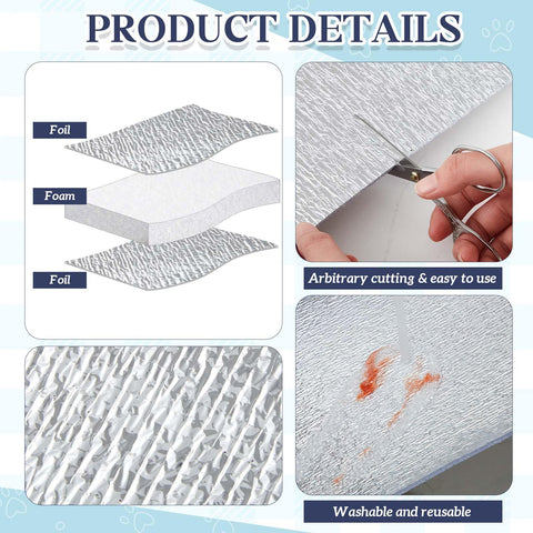 SmoothNovelty window insulation application showing reflective heat protection.
