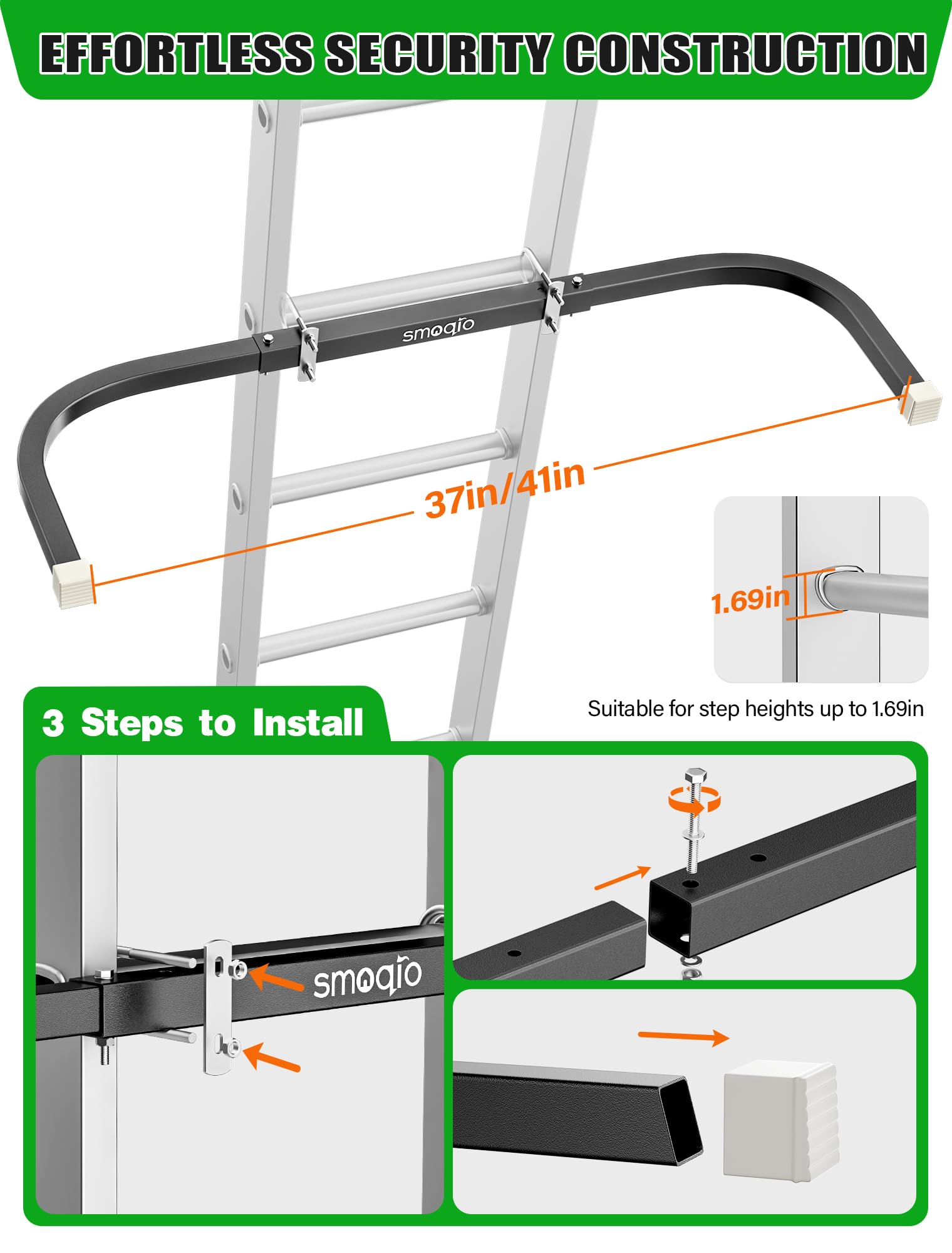 SMOQIO sturdy steel tubing demonstrating durable support