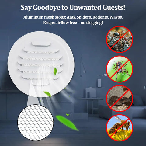 No-tools installation for SMRTCOL vent in walls or ceilings