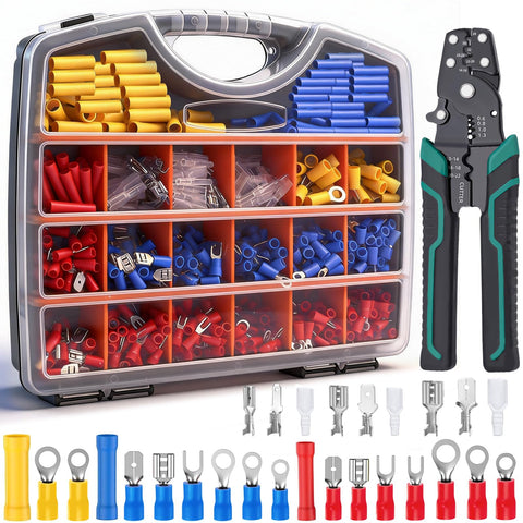 SMSEACE handheld box showing 1100pc connectors for organized wiring projects