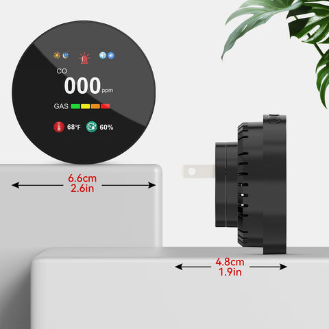 SMSRECEIVE 4-in-1 detector placed in a bedroom for safer nights.