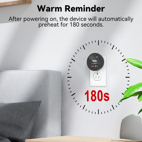 SMSRECEIVE 4-in-1 detector plug-in outlet for seamless setup.