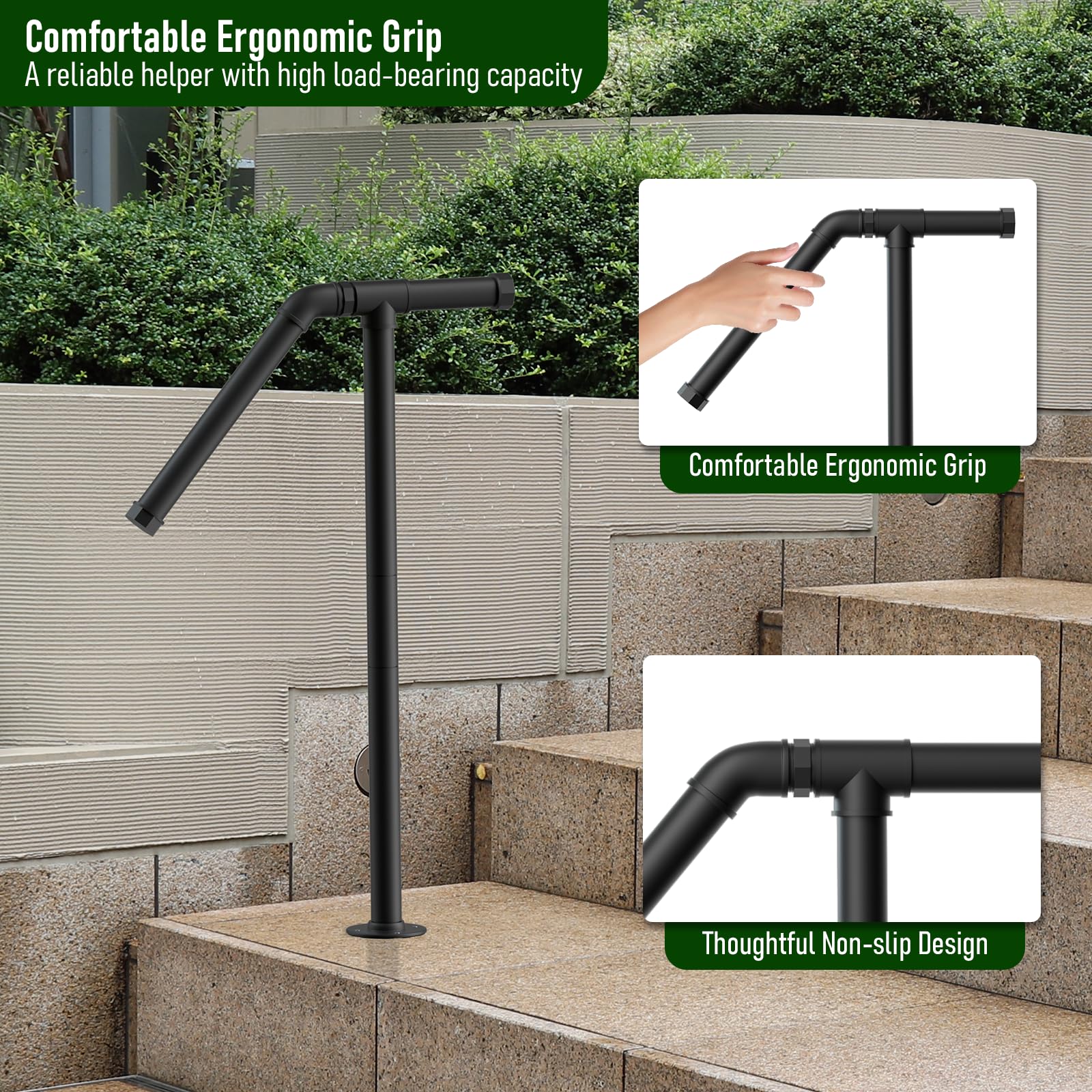 Smusei water pipe end caps prevent slipping on stairs
