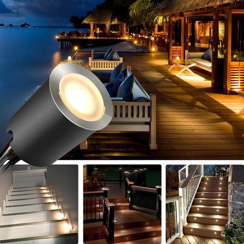 SMY Lighting IP67 waterproof deck light kit suitable for gardens and patios.