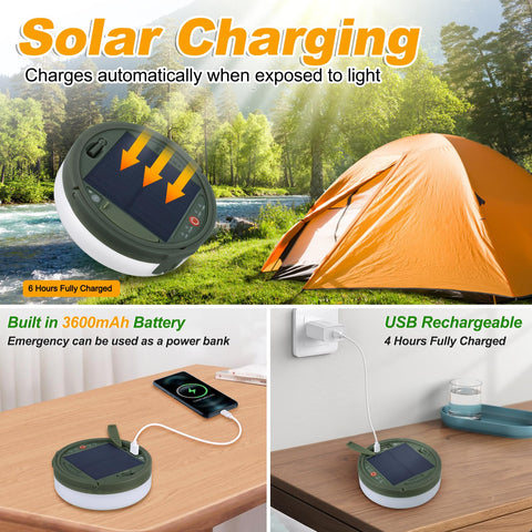 SMY Lighting portable camp light with handle for quick hanging and travel
