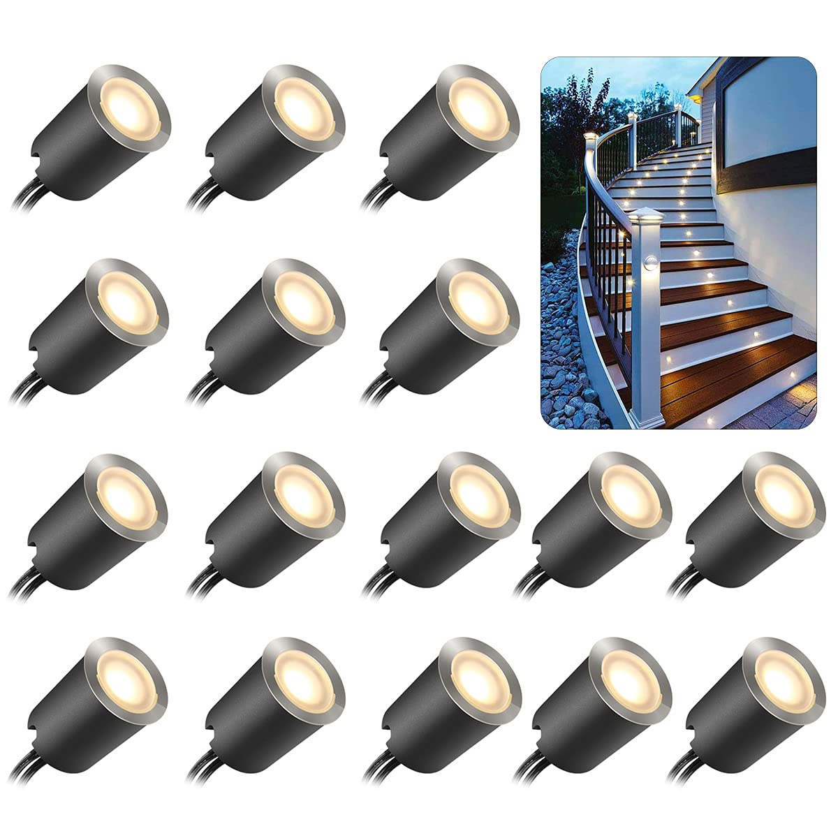 SMY Lighting recessed deck light 32mm for outdoor pathways with IP67 waterproofing.