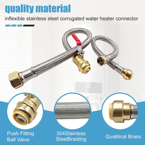 SMZTools forged DZR brass with stainless steel braid construction