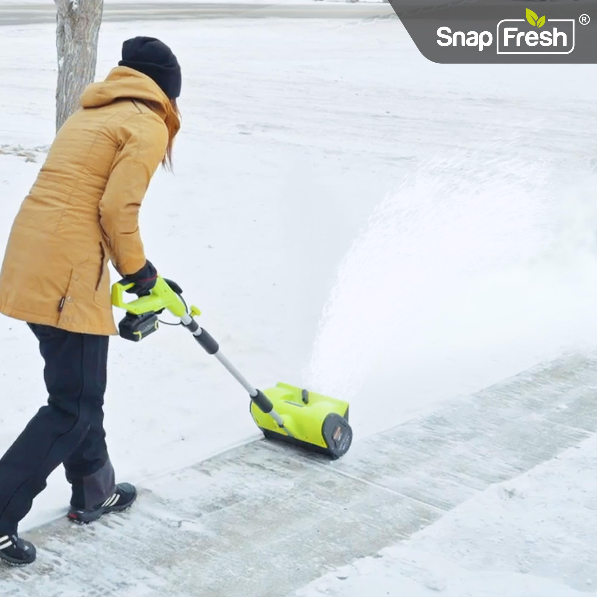 SnapFresh 20V 4.0Ah battery during fast-charge demonstrates quick recharge.
