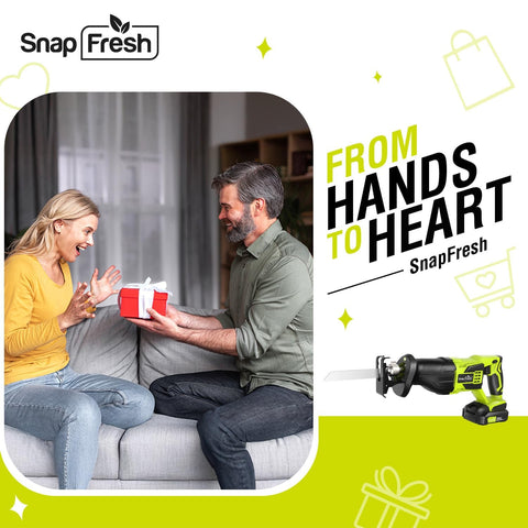 Assorted blades included for SnapFresh 20V reciprocating saw