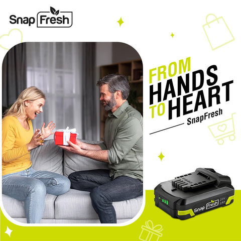 SnapFresh BBT-DC20A works with many SnapFresh 20V models for versatility.