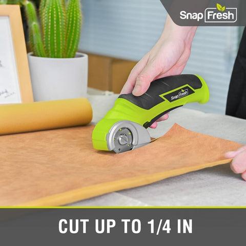 SnapFresh electric scissors charging indicator helps plan working sessions.