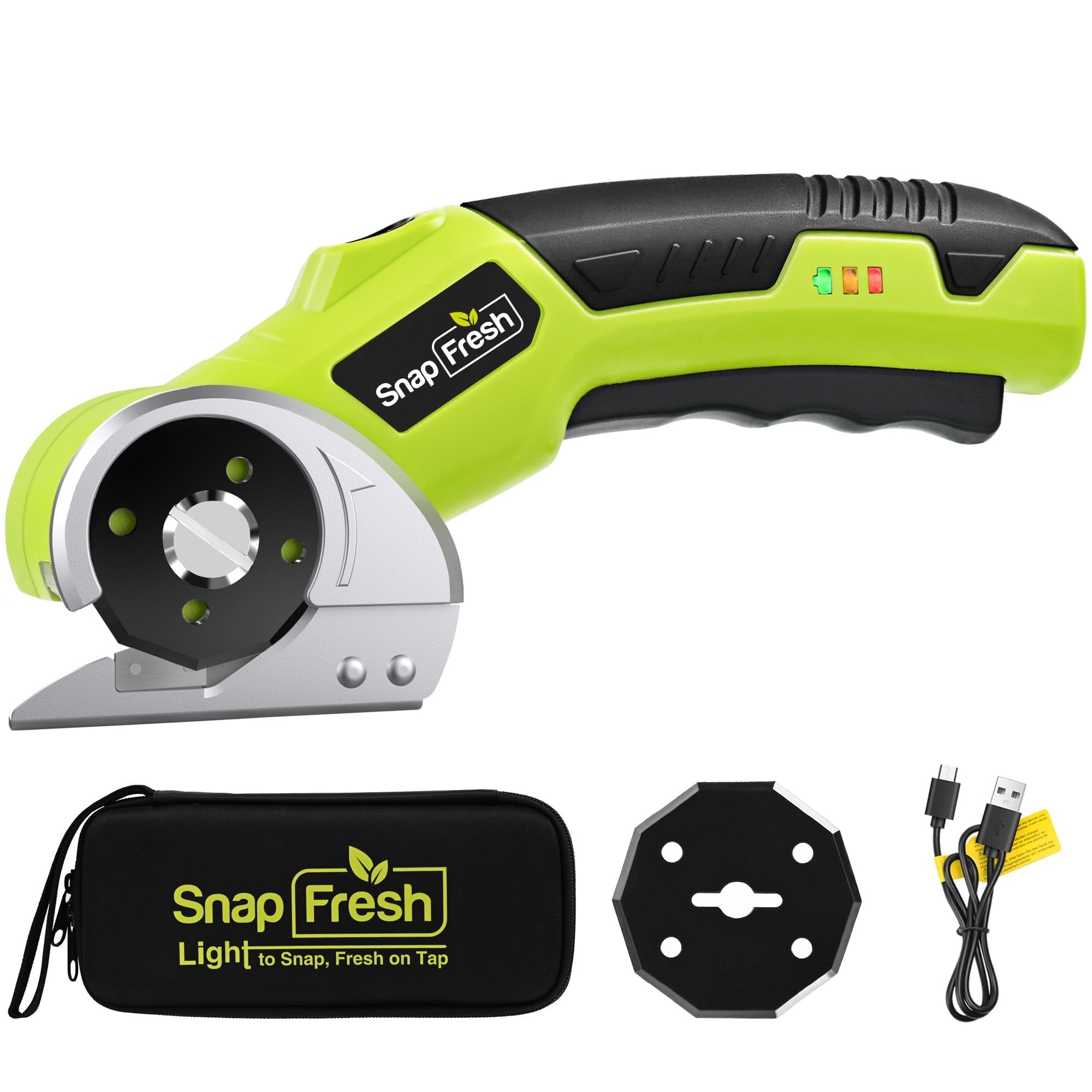 SnapFresh SP5091 cordless electric scissors for quick cardboard cutting