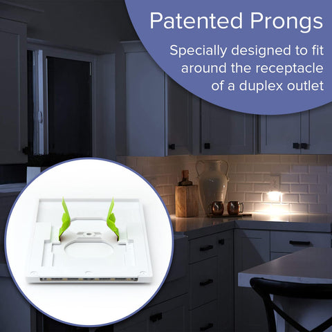 SnapPower GuideLight frees up outlets for plugs and chargers.