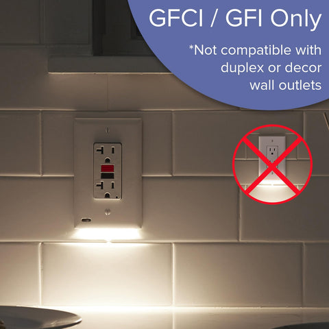 GuideLight LED bar provides discreet illumination on the kitchen backsplash.