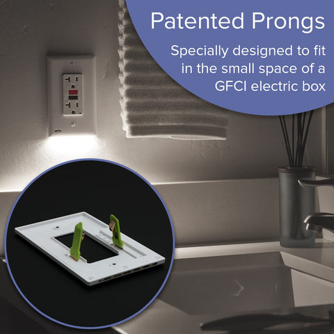 GuideLight frees up outlets for appliances and devices.