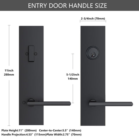 SNBTLA left-right door hardware fit adapts to various door configurations.