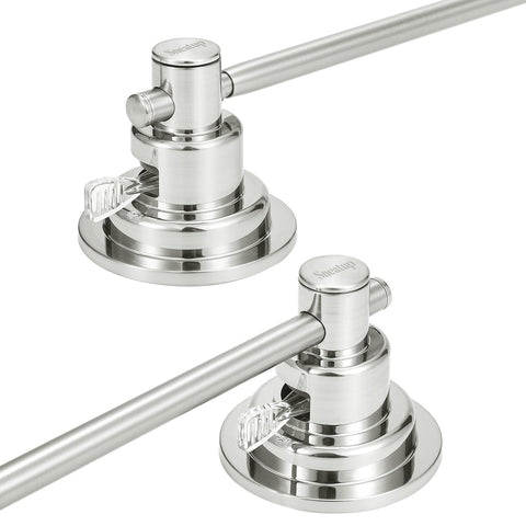 Sneatup extendable towel bar shows adjustable length from 17 to 29 inches for towels.