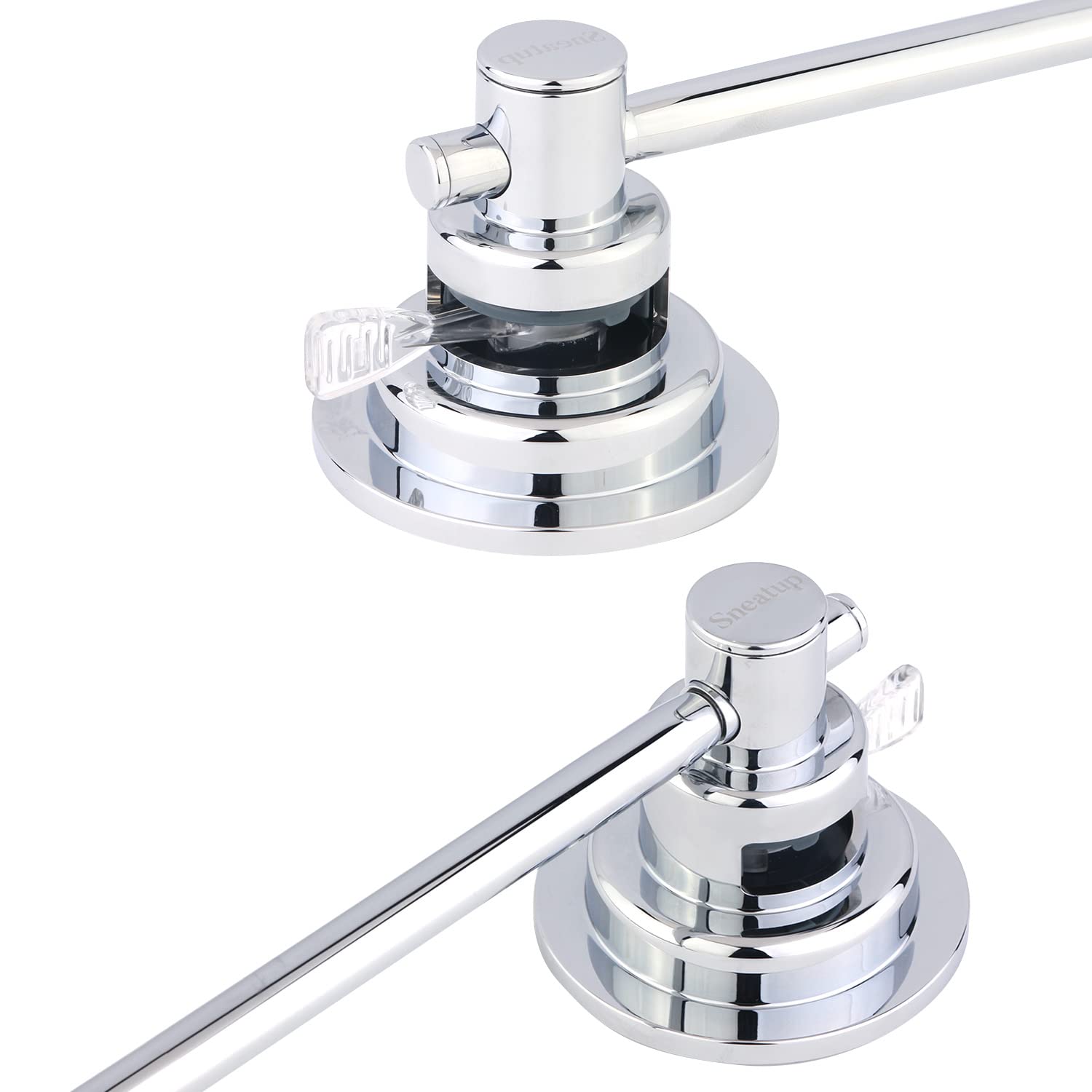 Sneatup extendable towel bar demonstrates adjustable length for versatile storage.