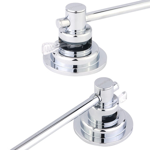 Sneatup extendable towel bar demonstrates adjustable length for versatile storage.