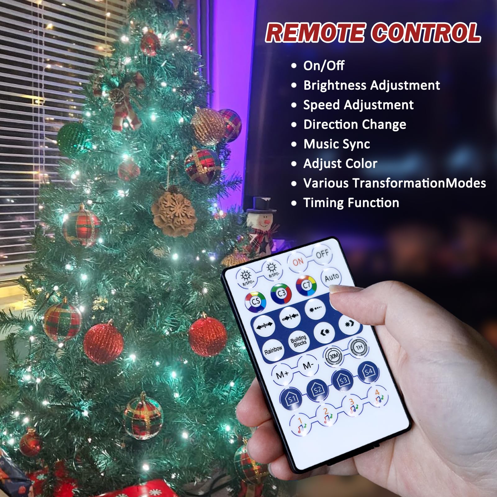 Snorvindle 24 dynamic modes provide versatile lighting options