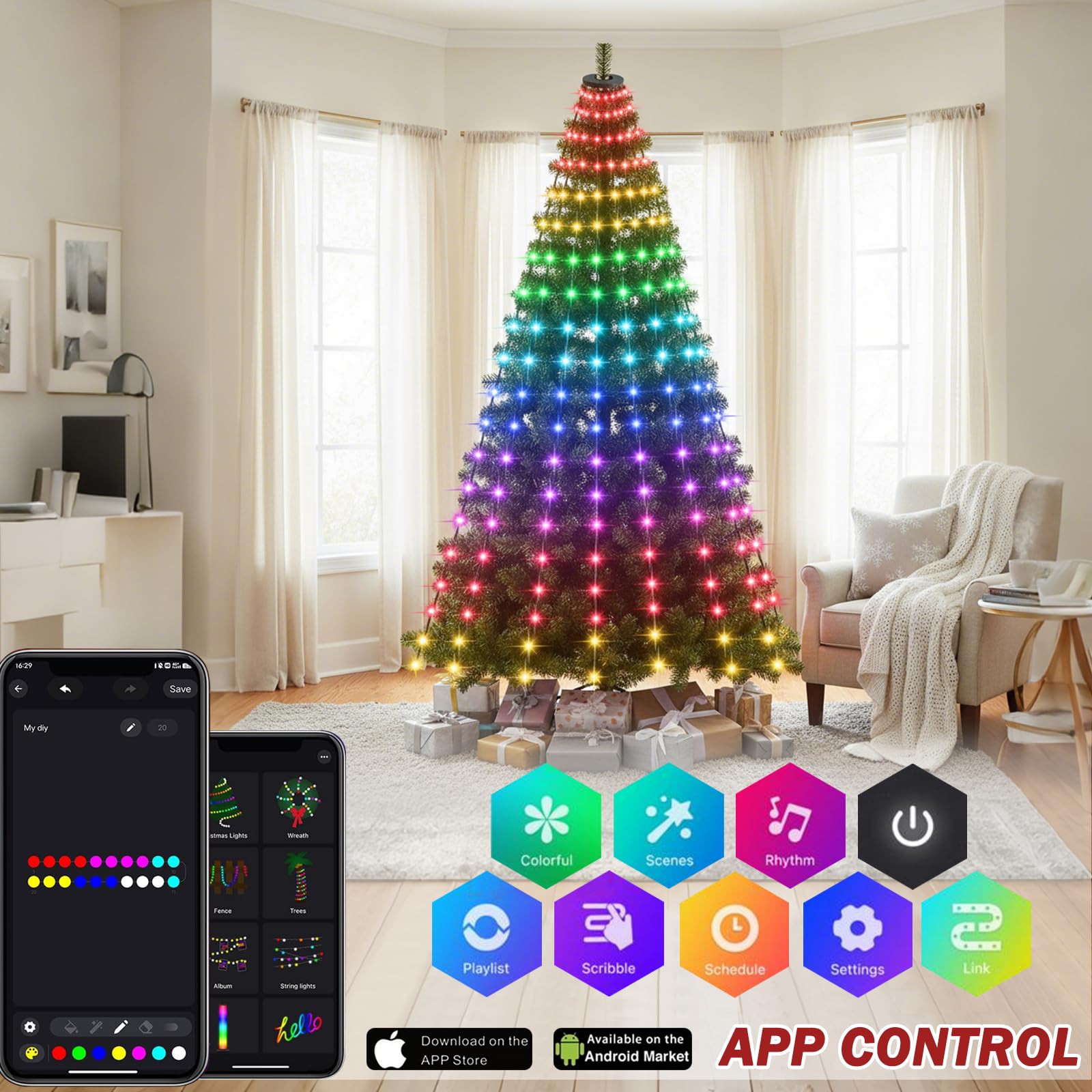Snorvindle app and remote control allows convenient adjustments from the couch