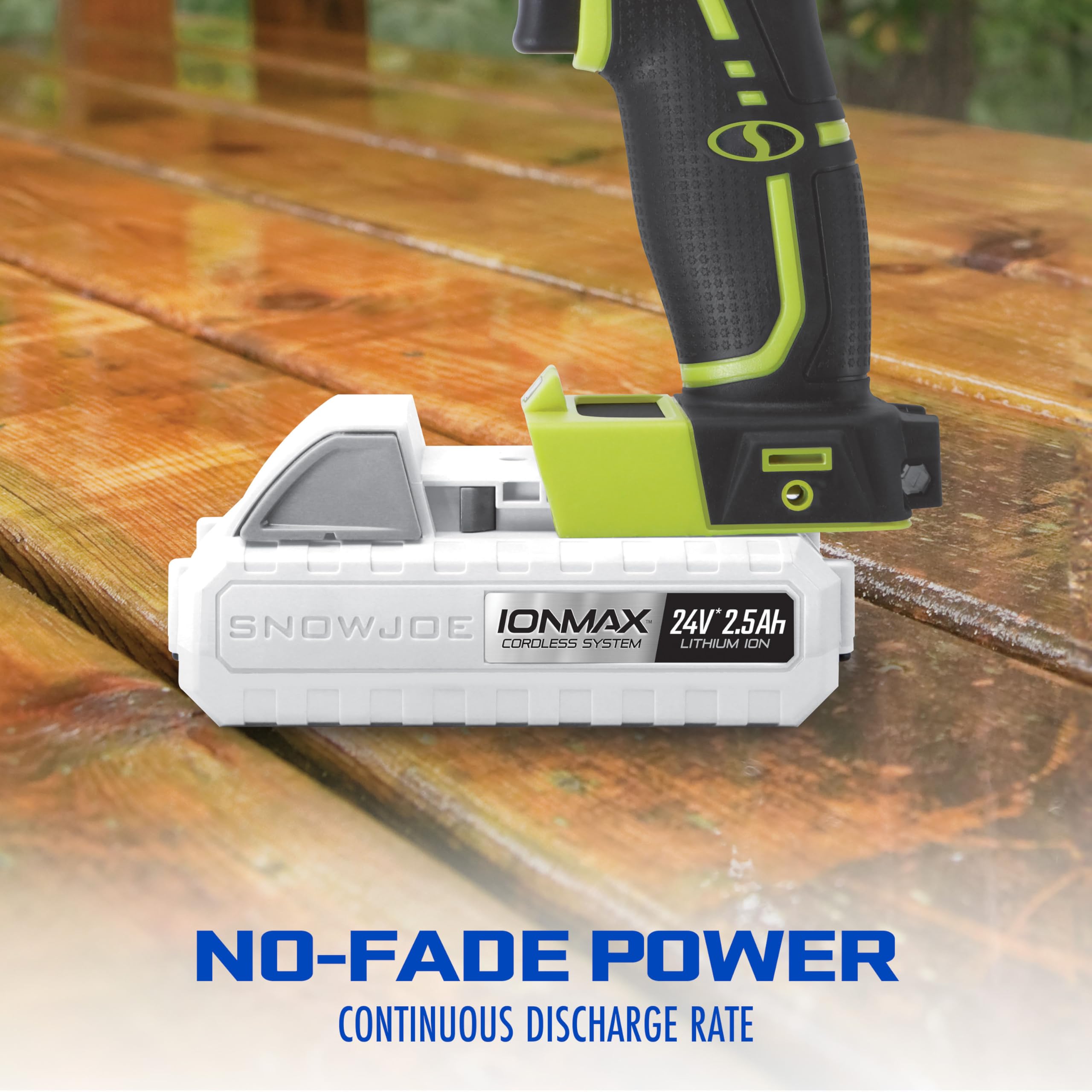 Snow Joe 24V charging dock compatibility for easy recharging