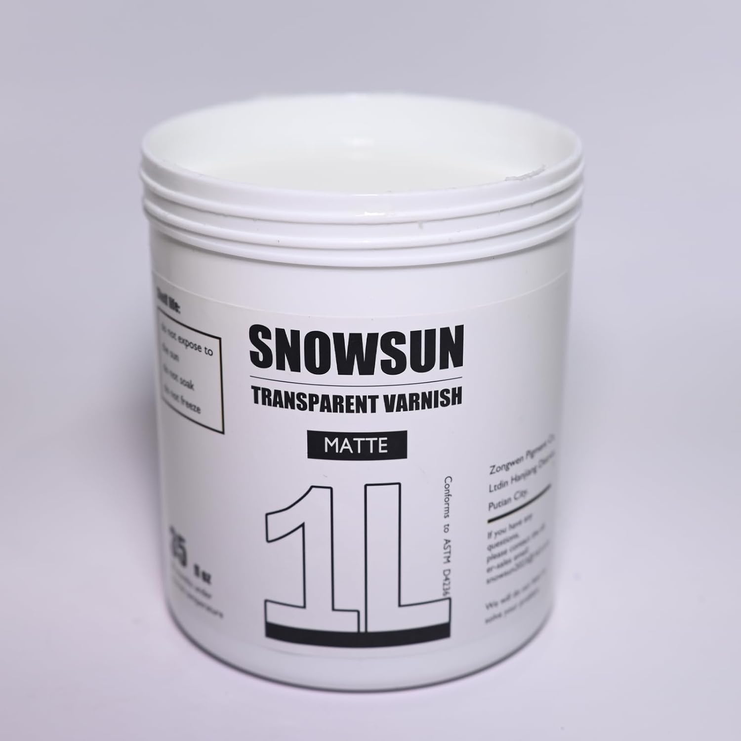 SNOWSUN matte varnish brush application demonstrates easy, even coating for a consistent matte