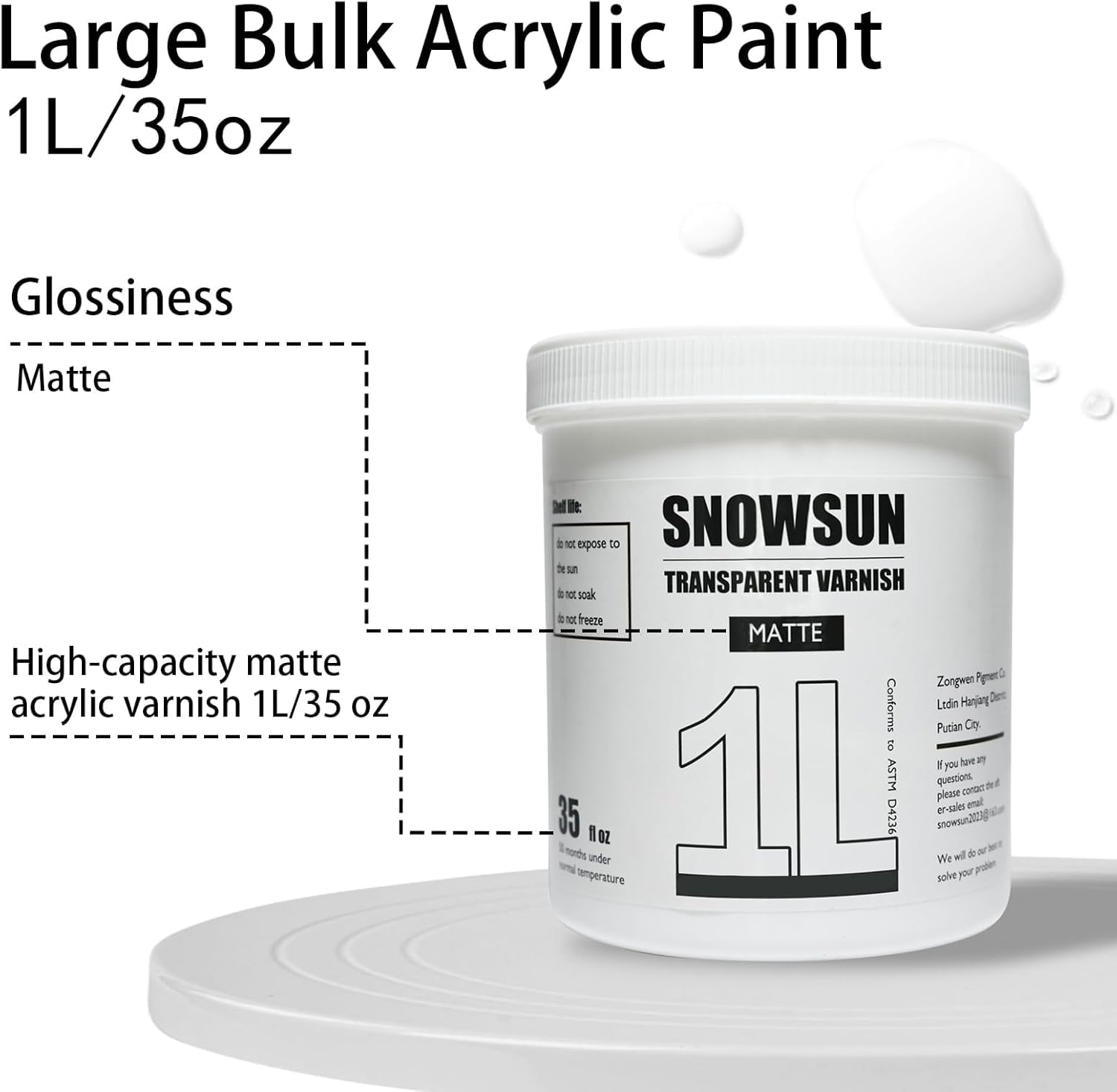 SNOWSUN matte varnish spray compatibility shows fast coverage on diverse surfaces