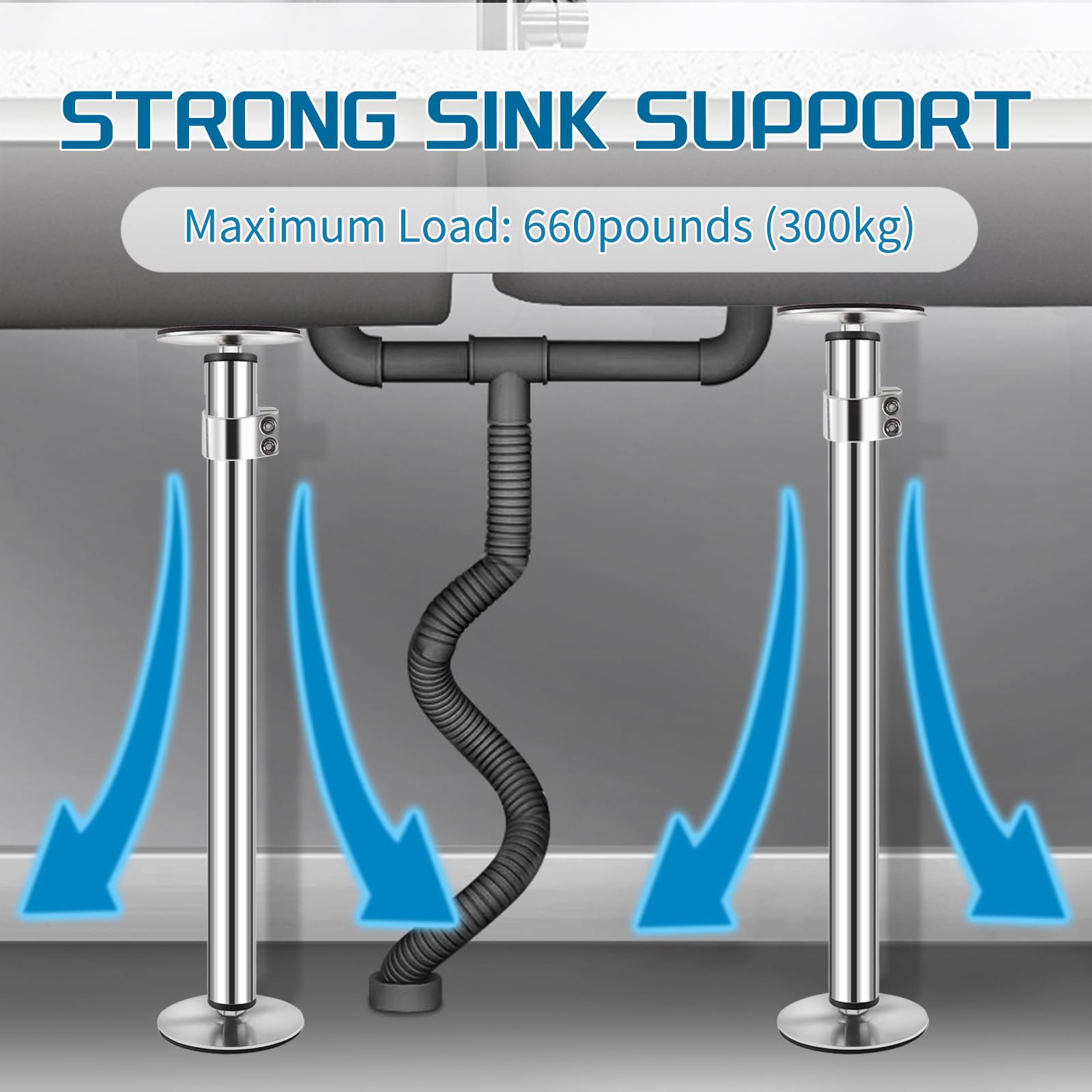 Snowtaros no-drill installation brackets simplify setup without countertop modifications.