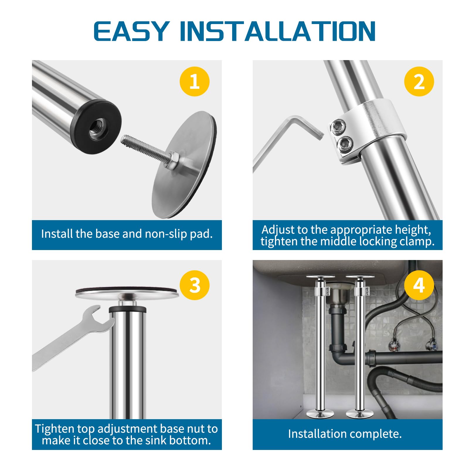 Snowtaros rust-resistant stainless steel design endures humid kitchens.