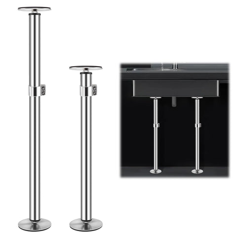 Snowtaros undermount sink brackets in stainless steel provide sturdy support for a secure sink.