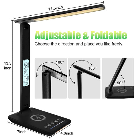 snsok desk lamp clock and alarm help manage routines