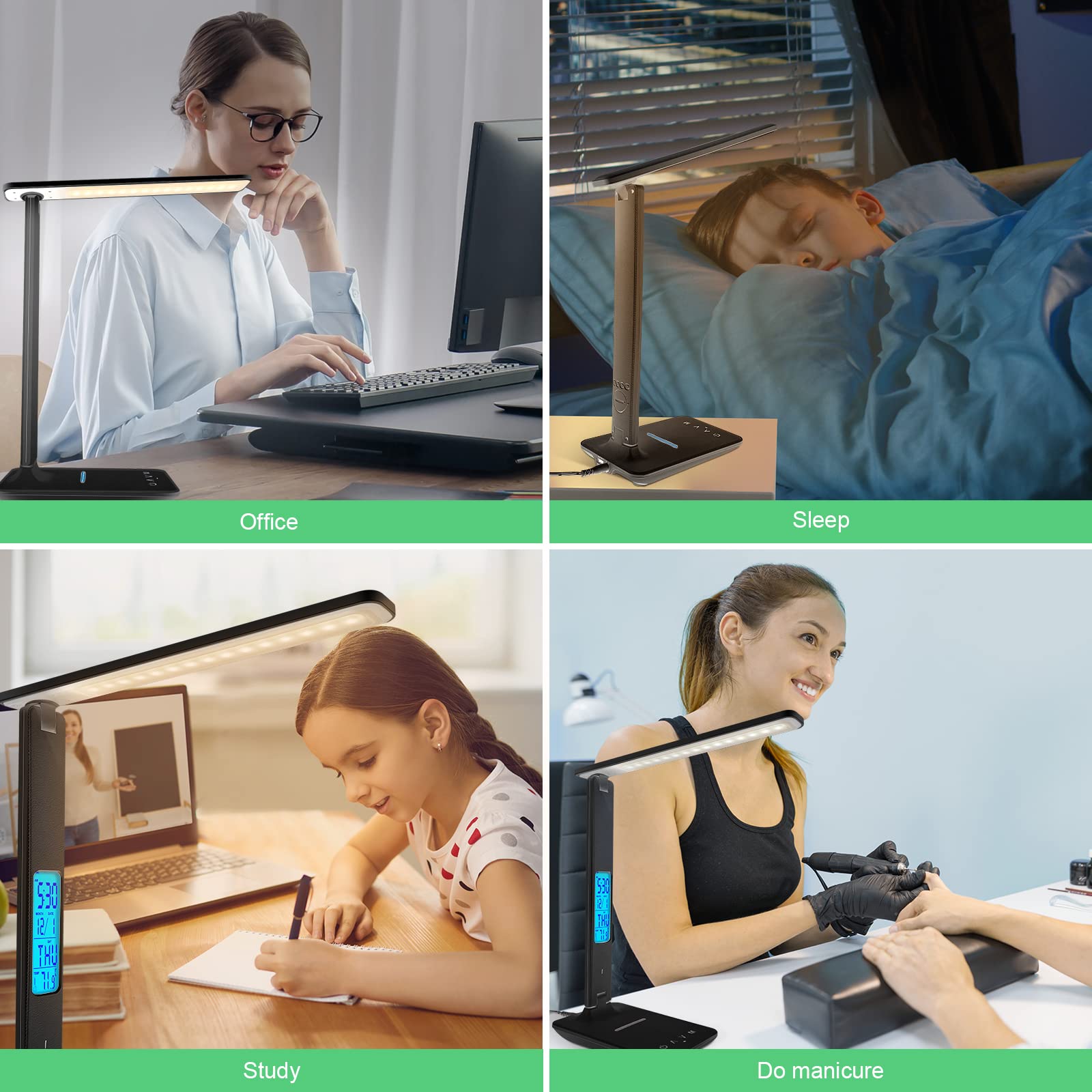 snsok desk lamp temperature display helps set the right mood