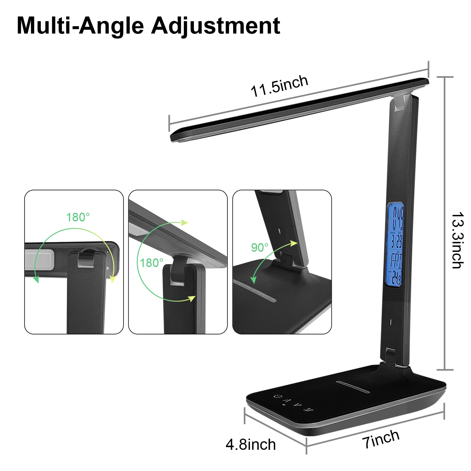 snsok foldable desk lamp saves space on small desks