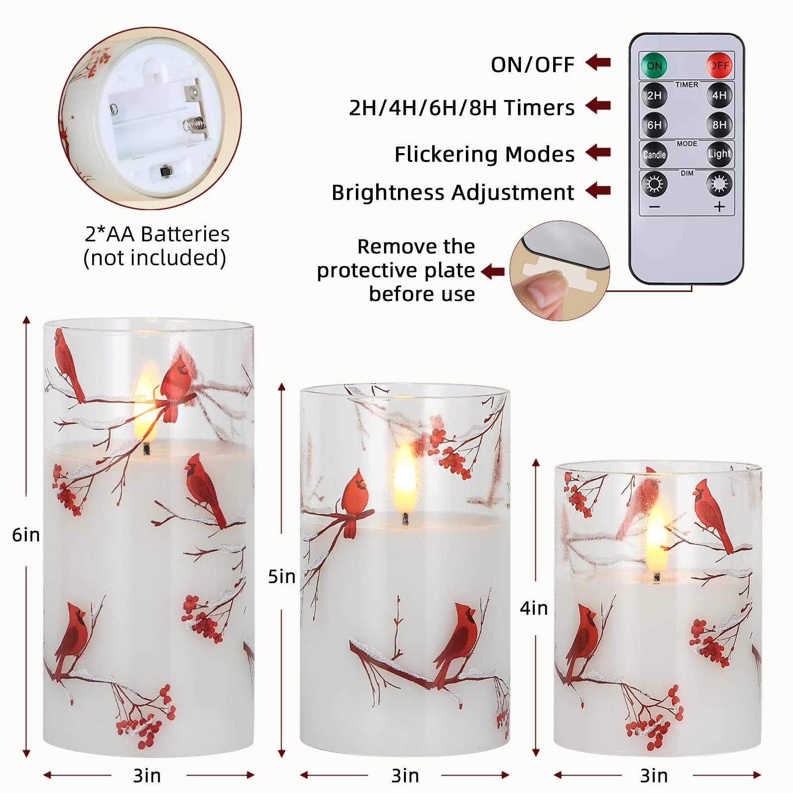 SNUGBLAKI remote control for cardinal flameless candles enabling easy operation