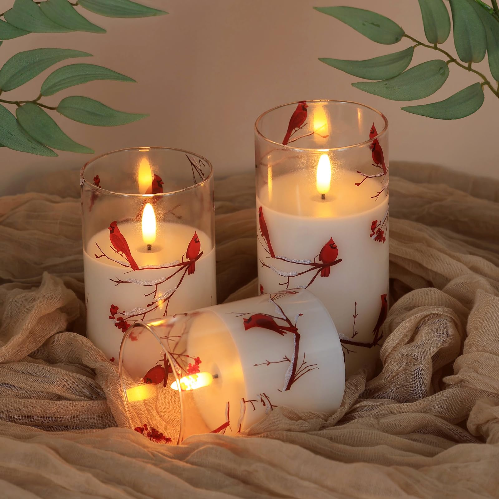 SNUGBLAKI cardinal warm ambience candle enhancing seasonal decor