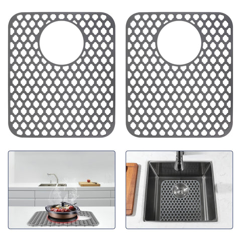 Snuggery silicone sink protector 12x14 shields the sink from scratches.