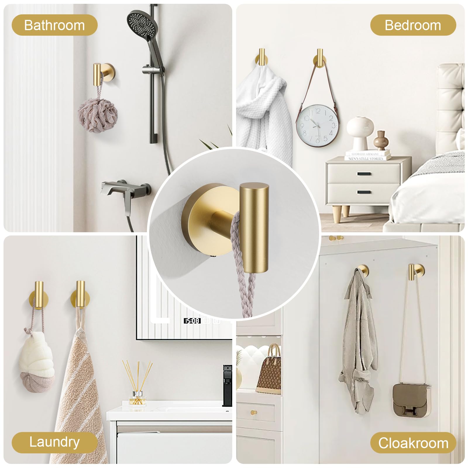 Soaez wall-mounted system with hidden screws for a clean look.