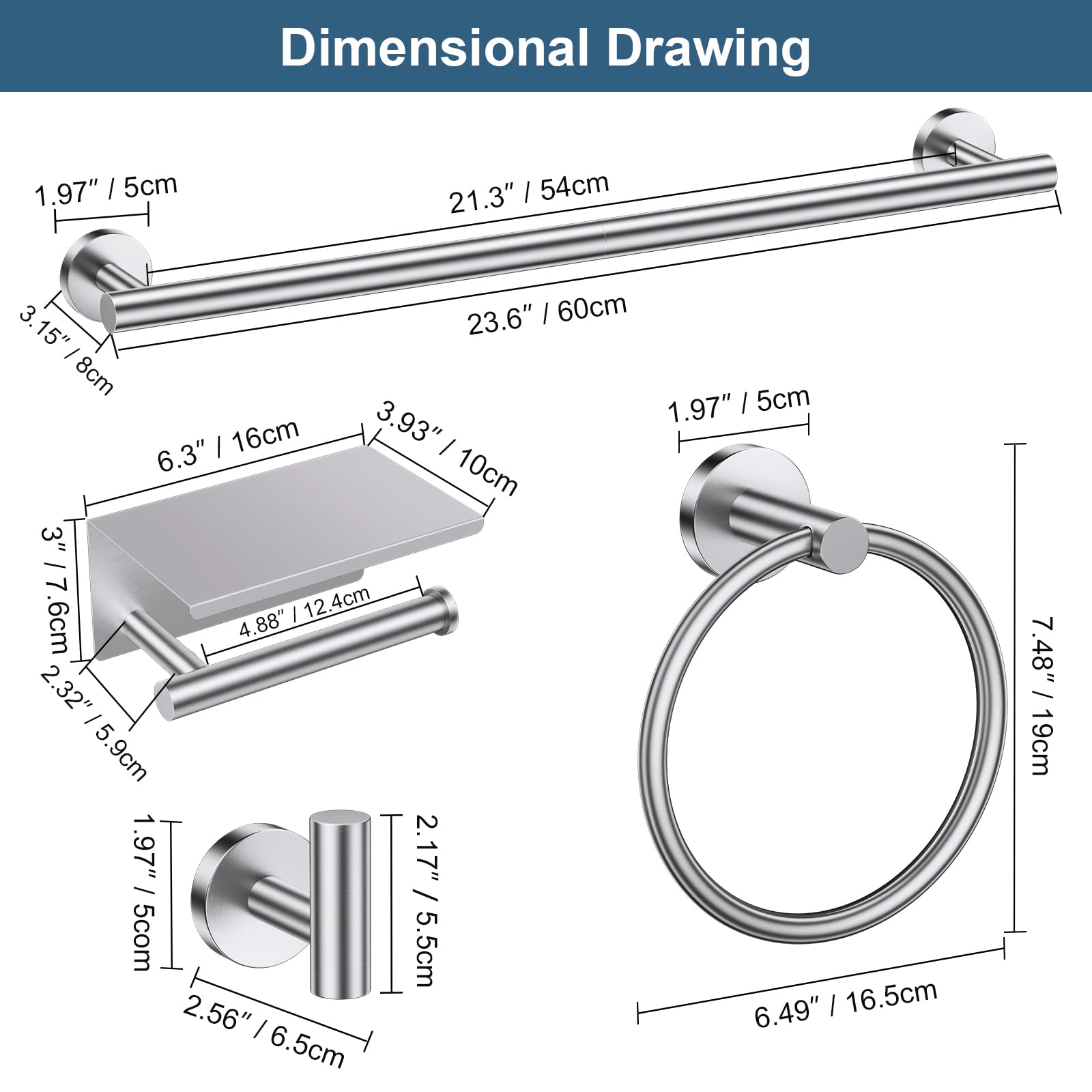 soaez installation kit with screws enables quick mounting.