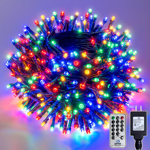 Soagrc 132ft multicolor Christmas lights for versatile indoor outdoor decor