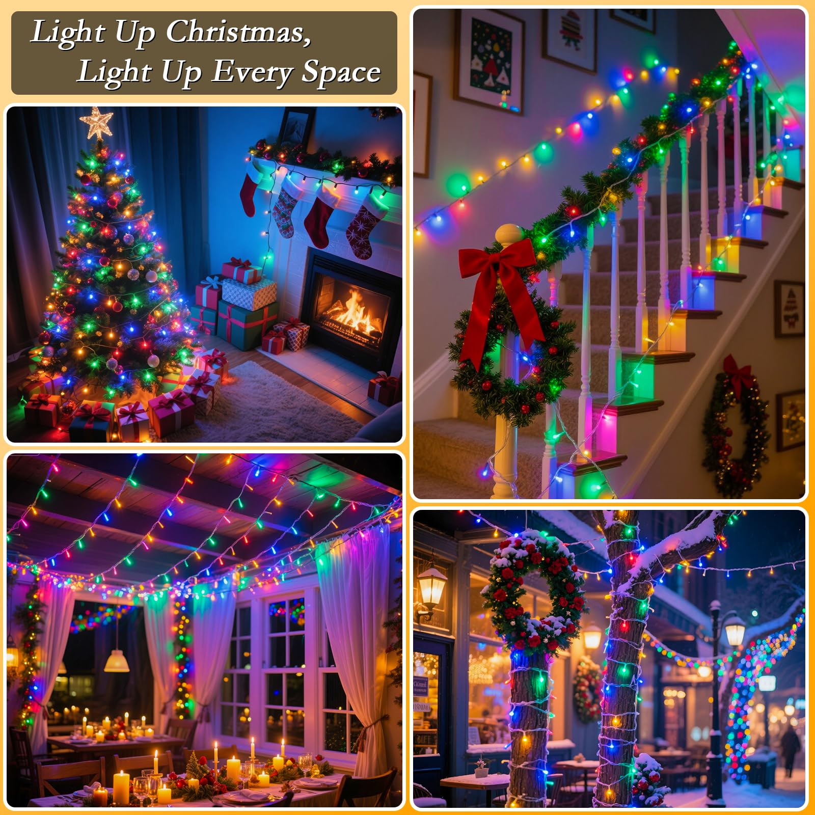 Soagrc dimmable LED string lights adjust brightness for any mood.