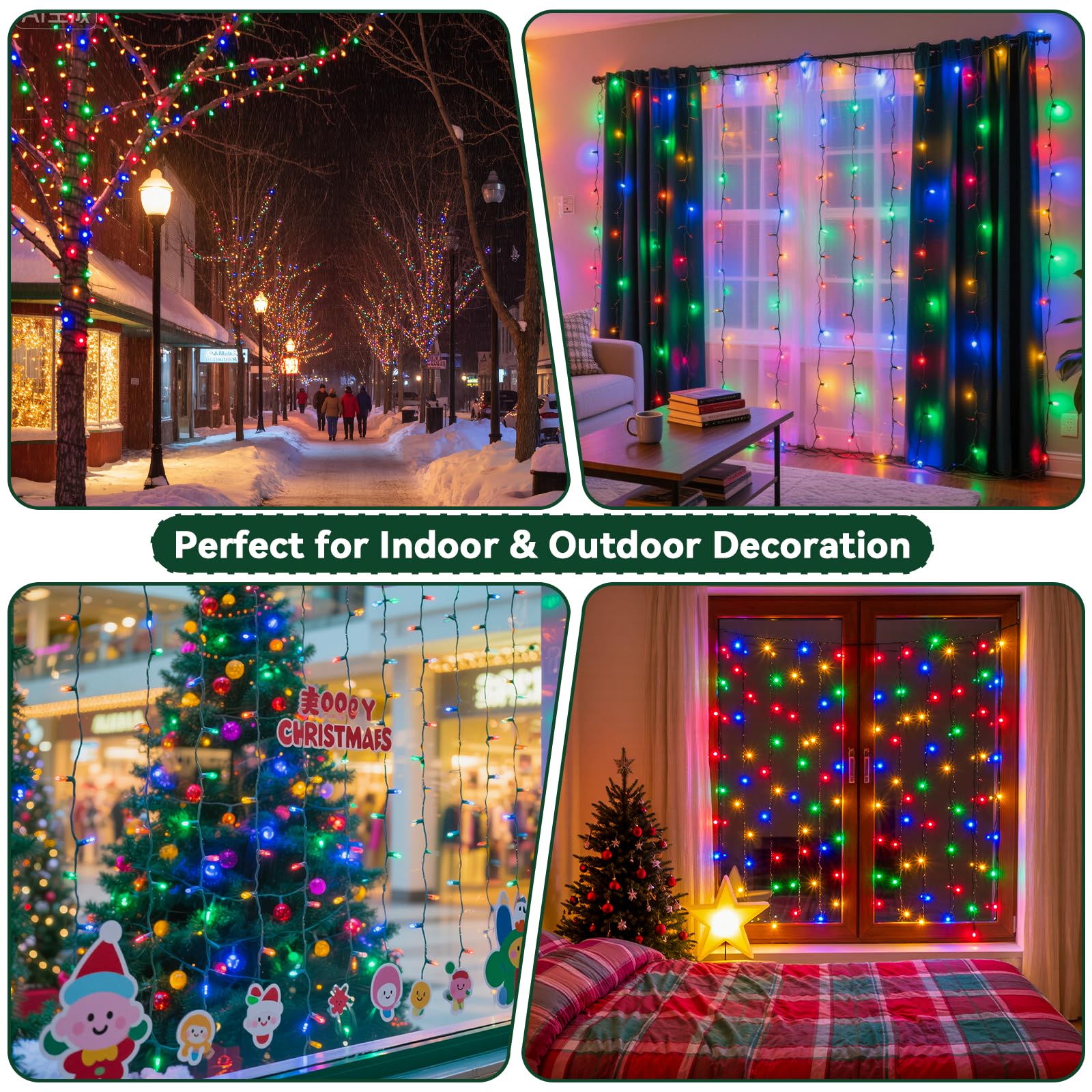 Soagrc versatile decor lights for patios trees fences and holiday gatherings