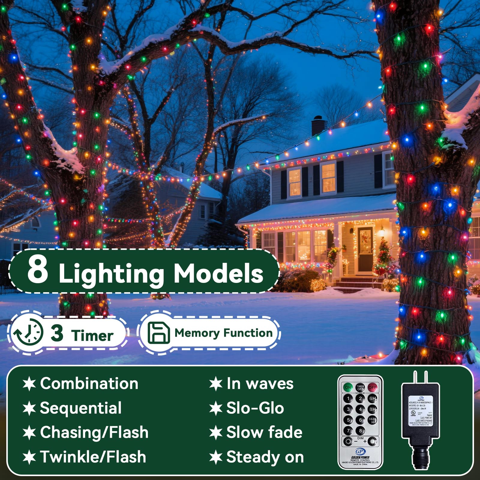 Soagrc IP44 waterproof lights withstand rain for outdoor and indoor use