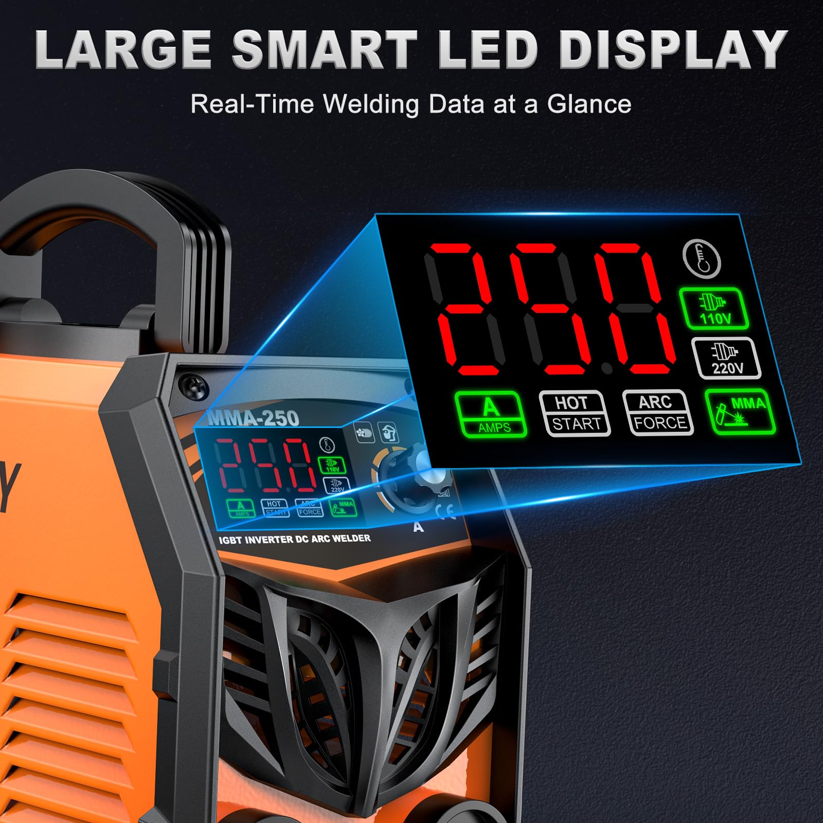 SOARFLY Stick Welder hot start and arc force improve arc initiation