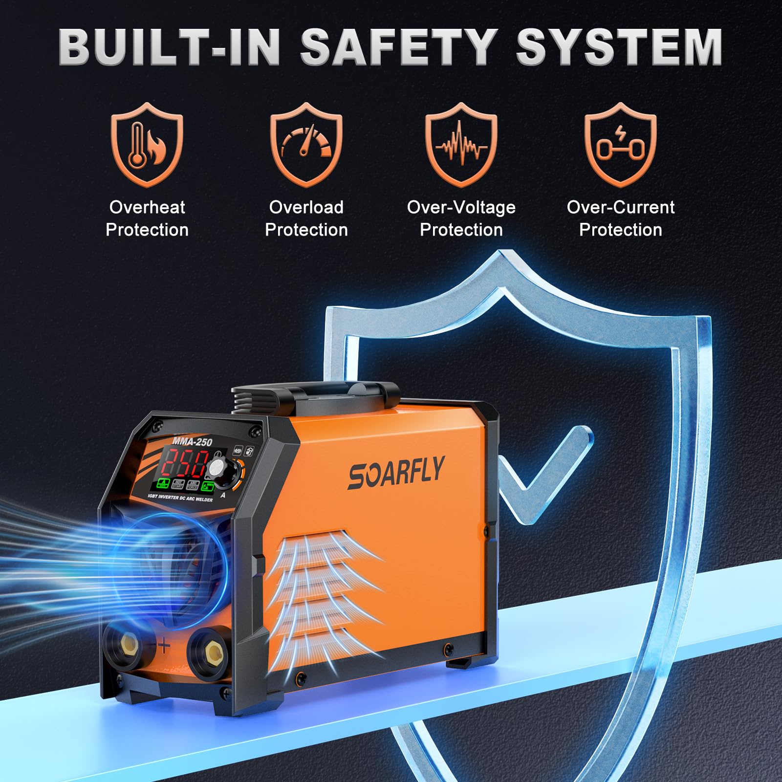 SOARFLY Stick Welder IGBT inverter provides stable arc control