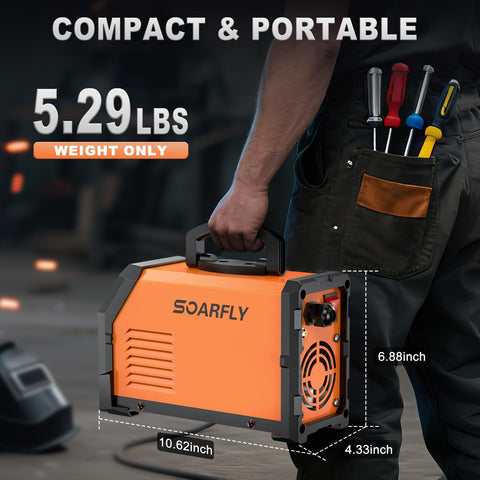 SOARFLY Stick Welder kit includes rods, clamps, gloves for ready use